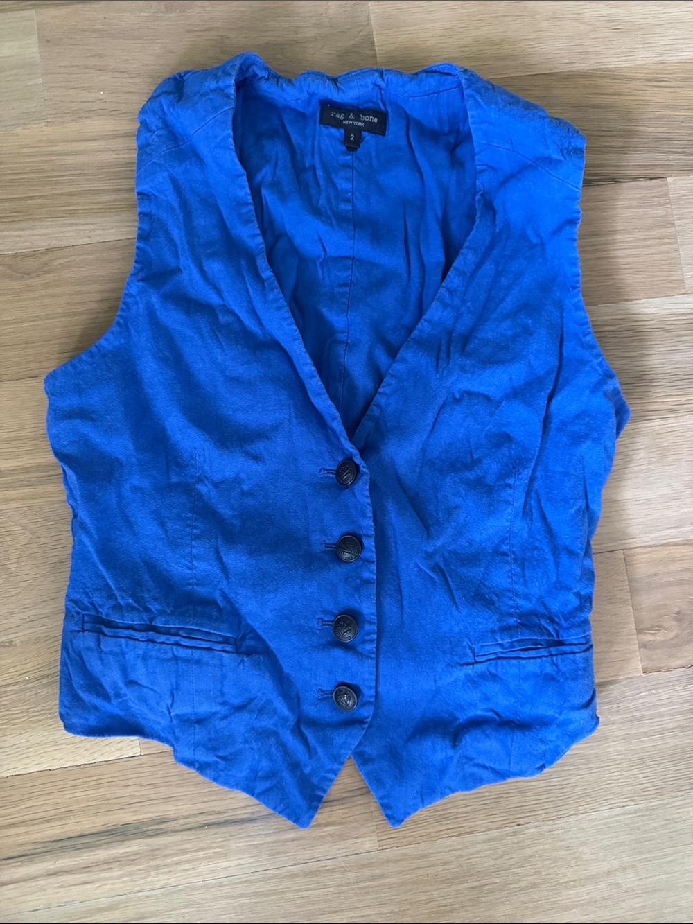Rag & Bone Linen Blend Vest